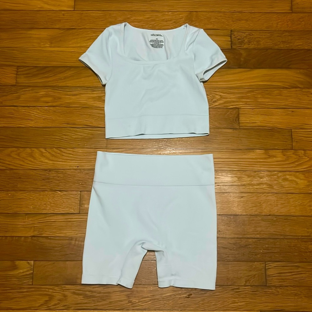 2 Pc. Powder Blue Wild Fable Athletic Wear Set - Sz. XS